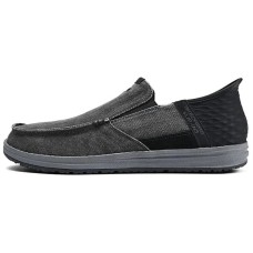 Skechers Wear resistant And Lightweight Low Top Casual Shoes Men's Black Черный, 42.5