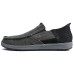 Skechers Wear resistant And Lightweight Low Top Casual Shoes Men's Black Черный, 42.5