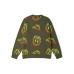 Loose Fit Sweater Unisex Pea Army Green Pea Green Army - 3711, S