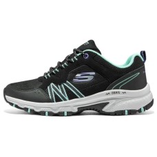 Skechers Hillcrest Anti Slip Wear Resistant Low Top Outdoor Shoes Women's Black Green Черно-зеленый, 38