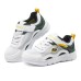 Skechers Abrasion Resistant Slip Resistant Kids Lifestyle Shoes White Yellow Black Teenagers Разноцветный, 36