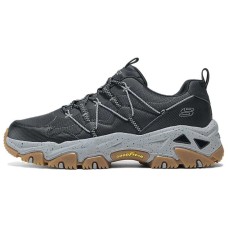 Skechers OUTDOOR Anti-Slip Wear-Resistant Low-Top Casual Shoes Men's Black Gray Color Черный, 39