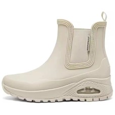 Skechers Anti-Slip Wear-Resistant Mid-Top Casual Shoes Women's Ivory Бежевый, 37