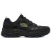 Skechers Hillcrest Cushioning Wear-Resistant Low-Top Running Shoes Men's Black Blue Black Blue, 40