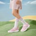 Skechers Go Run 400 V2 Low Top Kids Lifestyle Shoes Pink Purple Teenagers 30