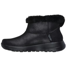 Skechers ON THE GO Warm Slip-Resistant Ankle-Length Snow Boots Women's Black Черный, 36.5