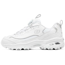 Skechers Cushioning Wear-Resistant Kids Lifestyle Shoes White Silver Teenagers Белый, 32