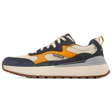 Skechers Heminger Cushioning Anti-Slip And Wear-Resistant Low-Top Casual Running Shoes Men's Blue Yellow 42.5
