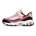 Skechers D'LITES Series Anti-Kick Cushioning Kids Lifestyle Shoes Pink Blue White Teenagers 27.5