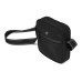 Skechers Fabric Shoulder Bag, Crossbody Bag Regular Unisex Carbon Black сажа