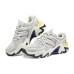 Skechers Stamina V3 Mecha Shoes Third Generation Anti-Slip Wear-Resistant Low-Top Chunky Sneakers Men's White Gray 43