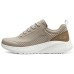 Skechers Cushioned Wear Resistant Breathable Low Top Running Shoes Men's Taupe Серо-коричневый, 41.5