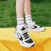 Skechers Wear-Resistant Slip-Resistant Kids Lifestyle Shoes Black White Kids' 30