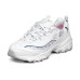 Skechers D'LITES 1.0 Cushioning Anti-Slip And Wear-Resistant Low-Top Chunky Sneakers Women's White Pink Blue 35