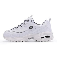 Skechers D'Lites 1.0 Low Shoes Gs White Women's 39.5
