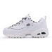 Skechers D'Lites 1.0 Low Shoes Gs White Women's 39.5