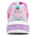 Skechers Flutter Heart Lights Slip Resistant Cushioning Abrasion Resistant Casual Shoes Pink Multicolor Teenagers 36