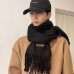 WARRIOR Knit Scarves Unisex Black, Basic Packaging-Box Not Included