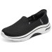 Skechers WOMEN'S GO WALK Anti-Slip Wear-Resistant Breathable Lightweight Low-Top Casual Shoes Women's Black Черный, 38