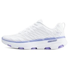 Skechers Cushioned Wear-Resistant Breathable Low-Top Casual Running Shoes Women's White White/Lavender, 38