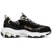 Skechers D Lites 1.0 Black/White/Golden Women's 39.5
