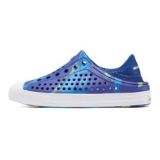 Skechers Foamies Anti Slip Wear Resistant Children's Sandals Blue Yellow Teenagers Синий/Лимонный, 35