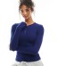 Cotton On sleep recovery henley long sleeve pyjama top in blue Голубой, M - US 8