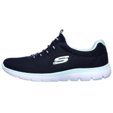 Skechers Summits Cushioned Slip Resistant Abrasion Resistant Low Top Casual Shoes Women's Blue 35
