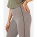 Hue 252613 Women Houndstooth Knit High-Waist Cropped Skimmer Leggings Size XL