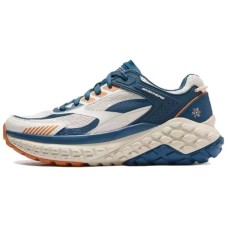 Skechers Sport Cushioned Slip-Resistant Low-Top Casual Running Shoes Men's Beige Blue natural/multicolor, 42