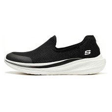 Skechers STREET WEAR Cushioning Abrasion Resistant Breathable Rebound Low Top Casual Shoes Men's Black White Черно-белый, 42.5