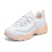 Skechers D'LITES 1.0 Anti-Slip Wear-Resistant Low-Top Chunky Sneakers Women's White Orange Белый, 38