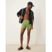Free Society plain swim short in green Зеленый, S