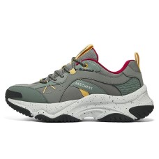 Skechers Street Cushioned Wear-Resistant Breathable Lightweight Low-Top Casual Shoes Men's Gray Green Gray Green, 42