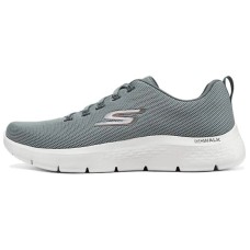 Skechers MEN'S GO WALK Slip Resistant And Breathable Low Top Casual Shoes Men's Gray серый красный, 39.5