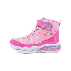 Skechers Sweetheart Lights Breathable Kids Lifestyle Shoes Pink Teenagers 33.5