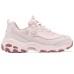 Skechers DLITES Anti-Slip Wear-Resistant Low-Top Chunky Sneakers Women's Pink Розовый, 37