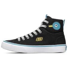 Skechers Street Anti-Slip And Wear-Resistant Lightweight High-Top Canvas Shoes Women's Black Черный, 35