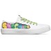 Jeremyville x Skechers V'lites Wear-Resistant Low-Top Skateboard Shoes Women's White Multicolor 37
