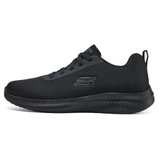 Skechers Breathable Cushioning Wear-Resistant Low-Top Canvas Shoes Men's Black Черный, 40