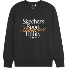 Skechers Sports And Leisure Sweatshirt Women's Carbon Black Carbon Black-0018, S