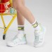 Skechers Slip-Resistant Breathable Lightweight Kids Lifestyle Shoes White Multi-colored Teenagers White multi-colored, 28.5