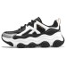 Skechers Rover X Bear Whoops Anti-Slip Wear-Resistant Low-Top Chunky Sneakers Women's Black White 35.5
