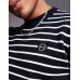 Marshall Artist stockholm knit jumper in navy stripe Синий, S