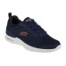 Skechers Cushioning Wear-Resistant Low-Top Casual Running Shoes Men's Blue Marine Blue/Orange, 41