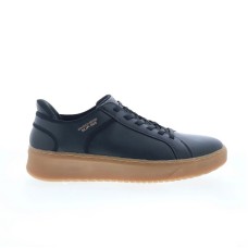 Skechers Court Break Double Vented Mens Black Lifestyle Sneakers Shoes 10.5