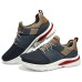 Skechers Sport Cushioning Wear-Resistant Low-Top Casual Running Shoes Men's Marine Blue Синий, 41