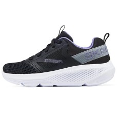 Skechers Slip-Resistant Cushioning Wear-Resistant Low-Top Kids' Running Shoes Black Purple Kids' Черно-фиолетовый, 27.5