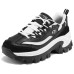 Skechers Street Slip-Resistant Low-Top Chunky Sneakers Women's Black White Черно-белый, 36