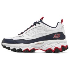 Skechers ARCH FIT AKHIDIME Cushioning Anti-Slip And Wear-Resistant Low-Top Casual Shoes Men's White Blue 40